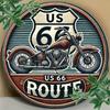 Retro Route 66 Metal Sign Vintage Tin Plaque Man Cave Garage Wall Art Home Bar Cafe Diner Decor