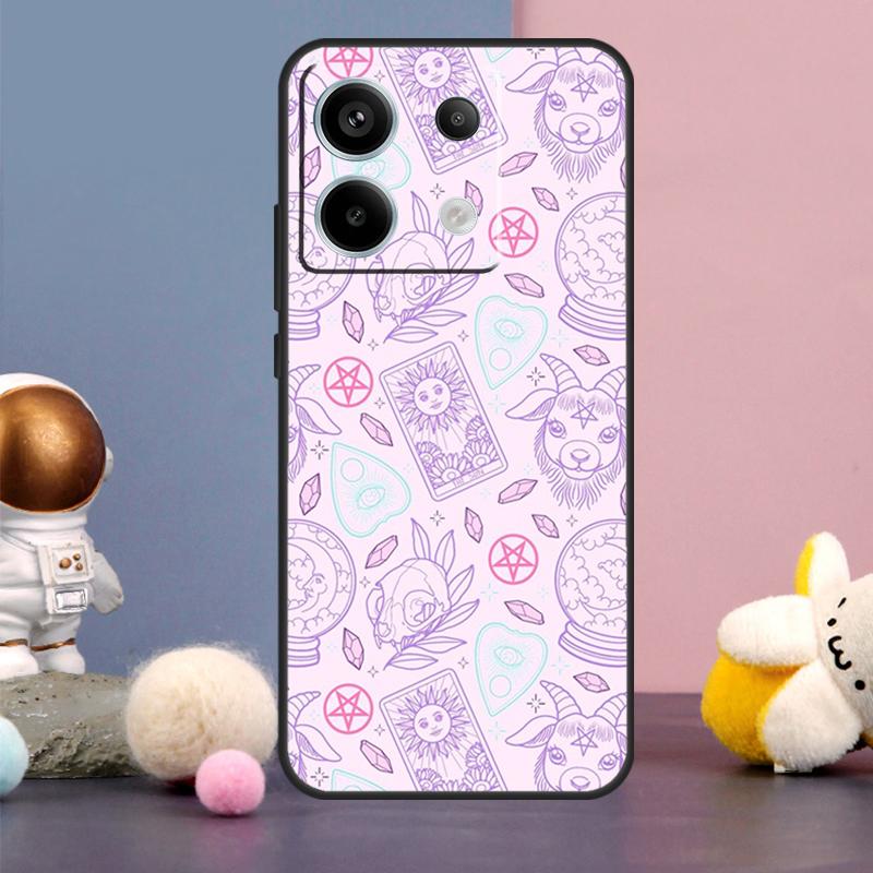 Pastel Goth Witchy Case For Xiaomi Redmi Note 14 9 10 11 12 13 15 Pro Plus Redmi 15 15C 14C 10C 12C 13C Cover
