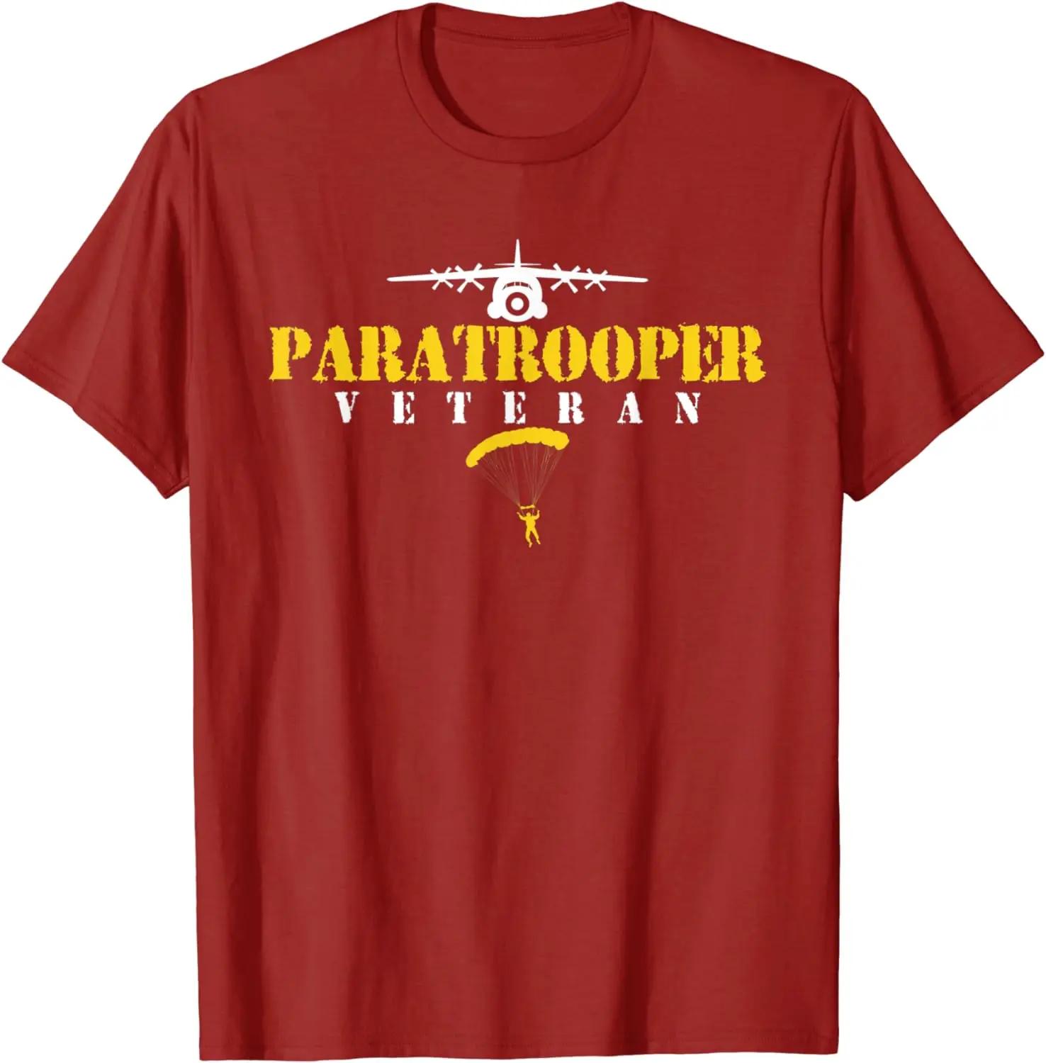 

Parachutist of Airborne Infantry Division T-Shirt Short Sleeve Casual Cotton O-Neck Summer Men Clothing S