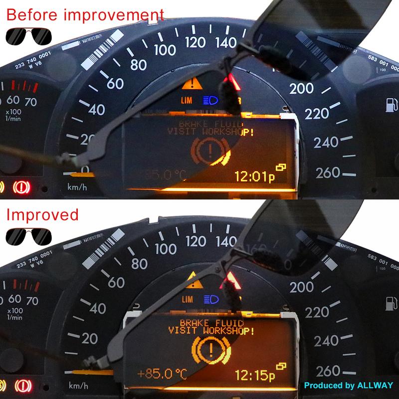 Display for Mercedes-Benz C-Class W203 Instrument Cluster