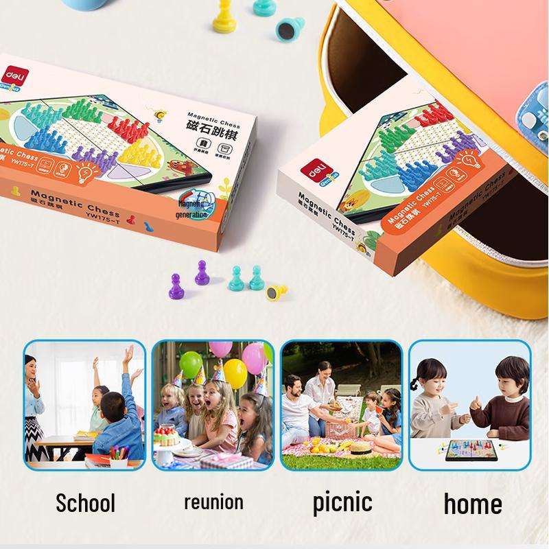 Deli Magnetic Checkers Game Set