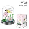 Yu Gao Insect & Hibiscus Rose Building Block Flowers - Compatible with Lego, Assembled Ornament Toys