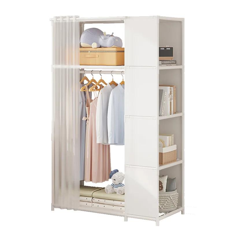 Multi-layer Wardrobe Storage Rack Dustproof Wardrobe Household Bedroom Simple Assembly Storage Cabinet Sundries Organizing Shelf