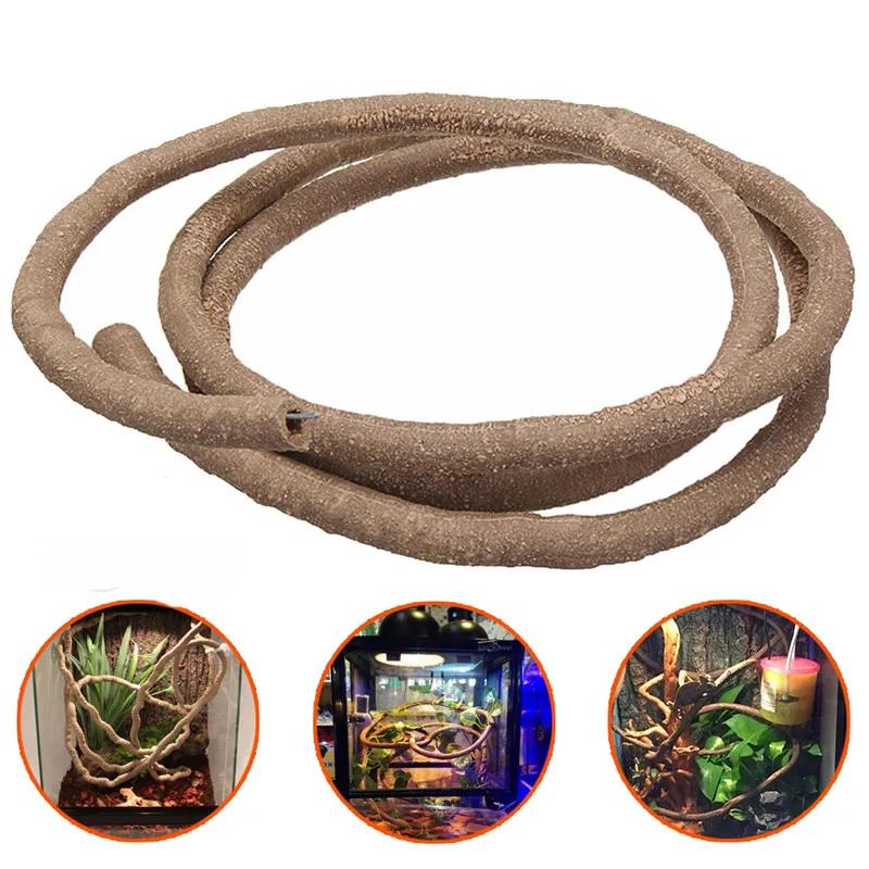 Large Flexible Reptile Vines Habitat Decor Bendable Jungle Climber Reptile Pet Supplies Reptiles Terrarium Decoration 1.5/2.5/3m