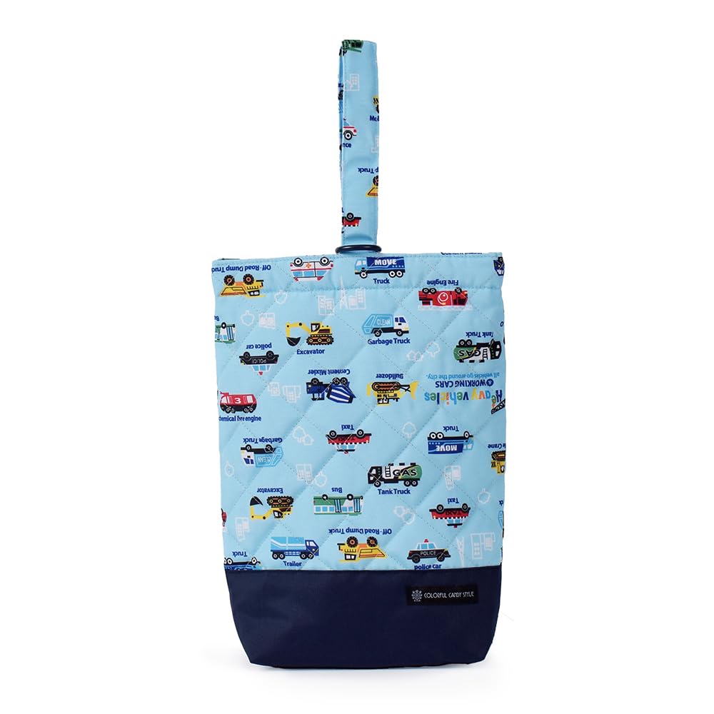 COLORFUL CANDY STYLE Quilted Entrance Set Lesson Bag and for Boys 4-Piece Kindergarten/School (Includes Reflector) - Water-Repellent, Lightweight,