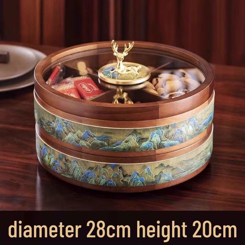 New Chinese Style Wooden Snack Tray