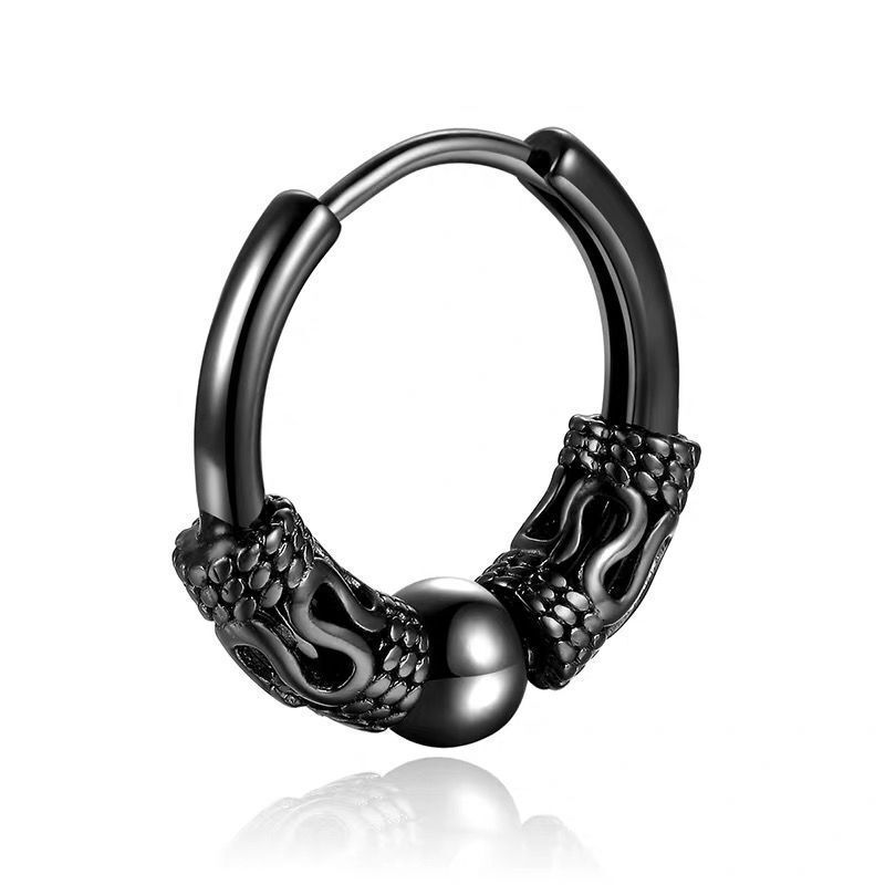 Klassische Herren Edelstahl Creolen für Damen Hip Hop Ohrring für Herren Jungenohrringe Punk Gothic Ohrstecker Schmuck Party Geschenk