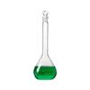 Thickened High Borosilicate Brown Glass Volumetric Flask with Ground Mouth Stopper for Teaching