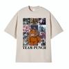 Baby Cute Monkey Punch Graphic Funny T Shirts Unisex Harajuku Summer Short Sleeve T Shirt Men Cotton Crewneck Tshirt Streetwear