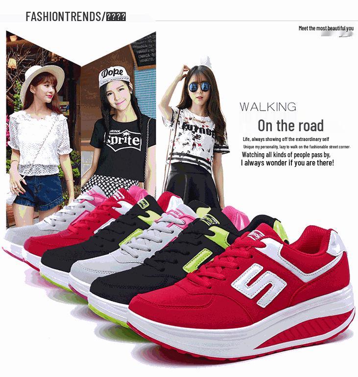 Women's Leather Breathable Low-Top Sneakers - Spring/Autumn Fashion Casual Lace-Up Shoes