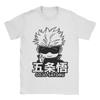 JJujutsu KKaisen Gojo Satoru T Shirts for Men Cotton Vintage TShirt Round Collar  Tees Short Sleeve Clothing Gift Idea