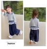 Girls' Sweet Bow Korean Style Autumn Sweatshirt Set 2025 - Stylish Two-Piece Outfit for Baby Girls