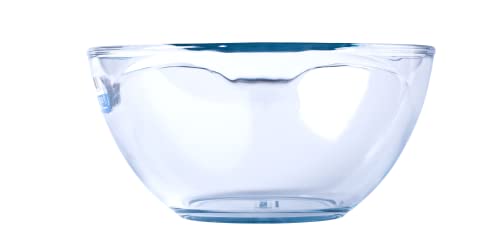 Pyrex Heat-Resistant Glass Bowl with Handle, Oven and Microwave Safe, 2.7L, Round Salad Bowl