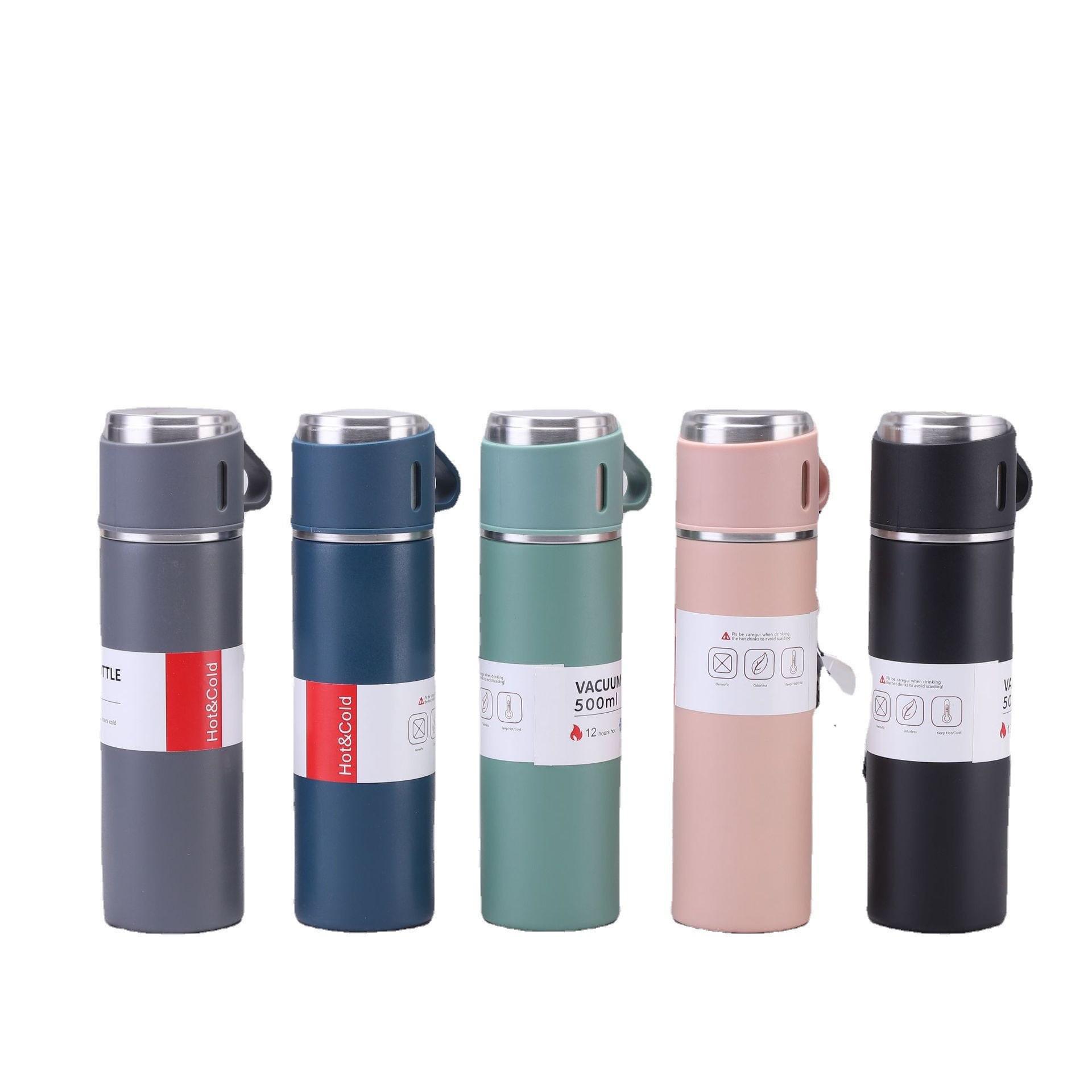 

Термокружка из нержавеющей стали 304 с тремя крышками - Набор в подарочной коробке для бизнеса 500ml