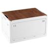 X XUNTAO Foldable Storage Box with Wooden and Casters for Ideal for and Easy and Large Suitable for or Clothing Stylish Wide X 29cm Deep X 24cm Single