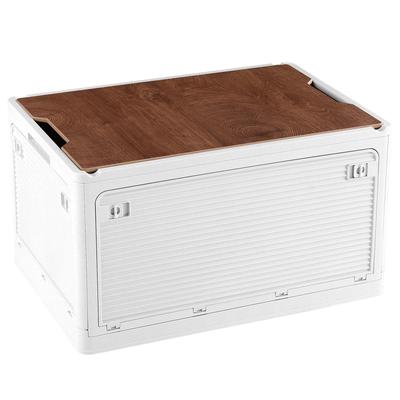 X XUNTAO Faltbare Aufbewahrungsbox mit Holz und Rollen für Ideal für und Einfach und Groß Geeignet für oder Kleidung Stilvoll Breit x 29cm Tief x 24cm Einzel