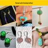 S925 Sterling Silver Handmade Threaded Buckle Earring Pendant Clasp with Through-hole 9-Shaped Needle Accessories