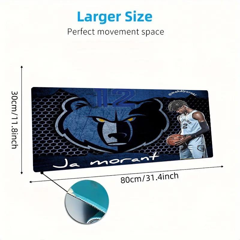 Ja Morant Poster Color Mouse Pad Large Gaming Table Cushion Non-slip Laptop Tablet Big Mousepad XXL Mat Mini PC Playmat With Lock edge