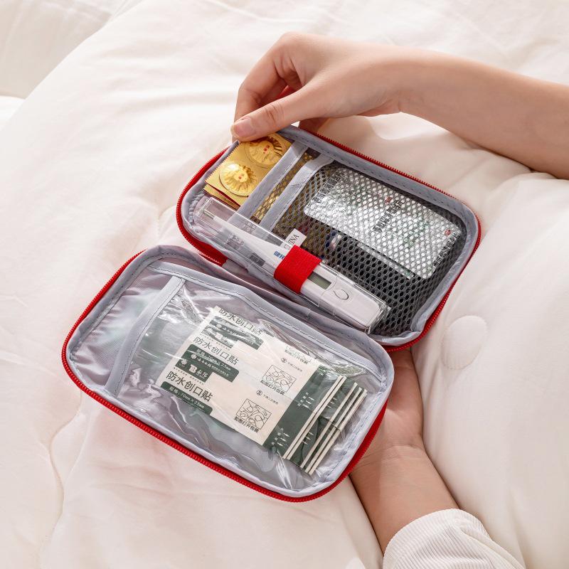 Portable Oxford Cloth Medicine Bag - Large Capacity Folding First Aid Kit & Multi-purpose Storage