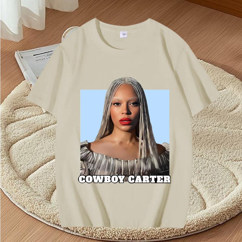Beyonce Cowboy Carter Music Tour 2025 Merch T Shirt Unisex s Women Oversized Top 100 Cotton Short Sleeve Summer Print Unisex Tops