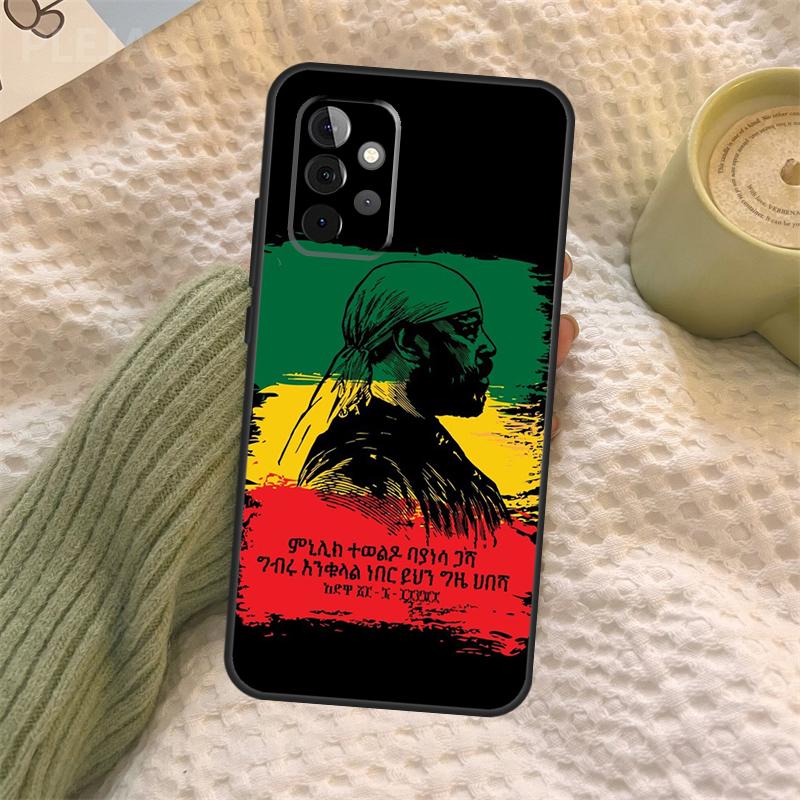 Emperor Menelik Ii Of Ethiopia Adwa Phone Case For Samsung Galaxy A34 A54 A14 A13 A12 A32 A52 A22 A72 A31 A51 A71 A52S A53 Cover