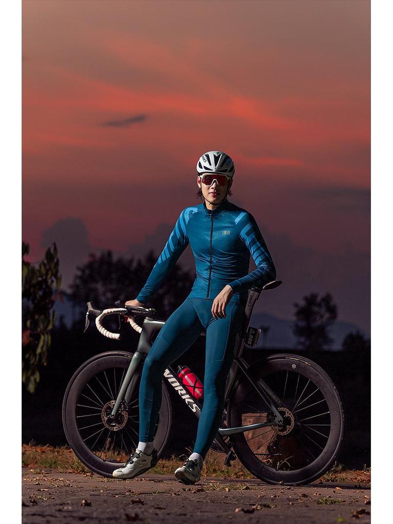 Lampada 2022 Autumn/Winter Men's Windproof Fleece Cycling Bib Pants