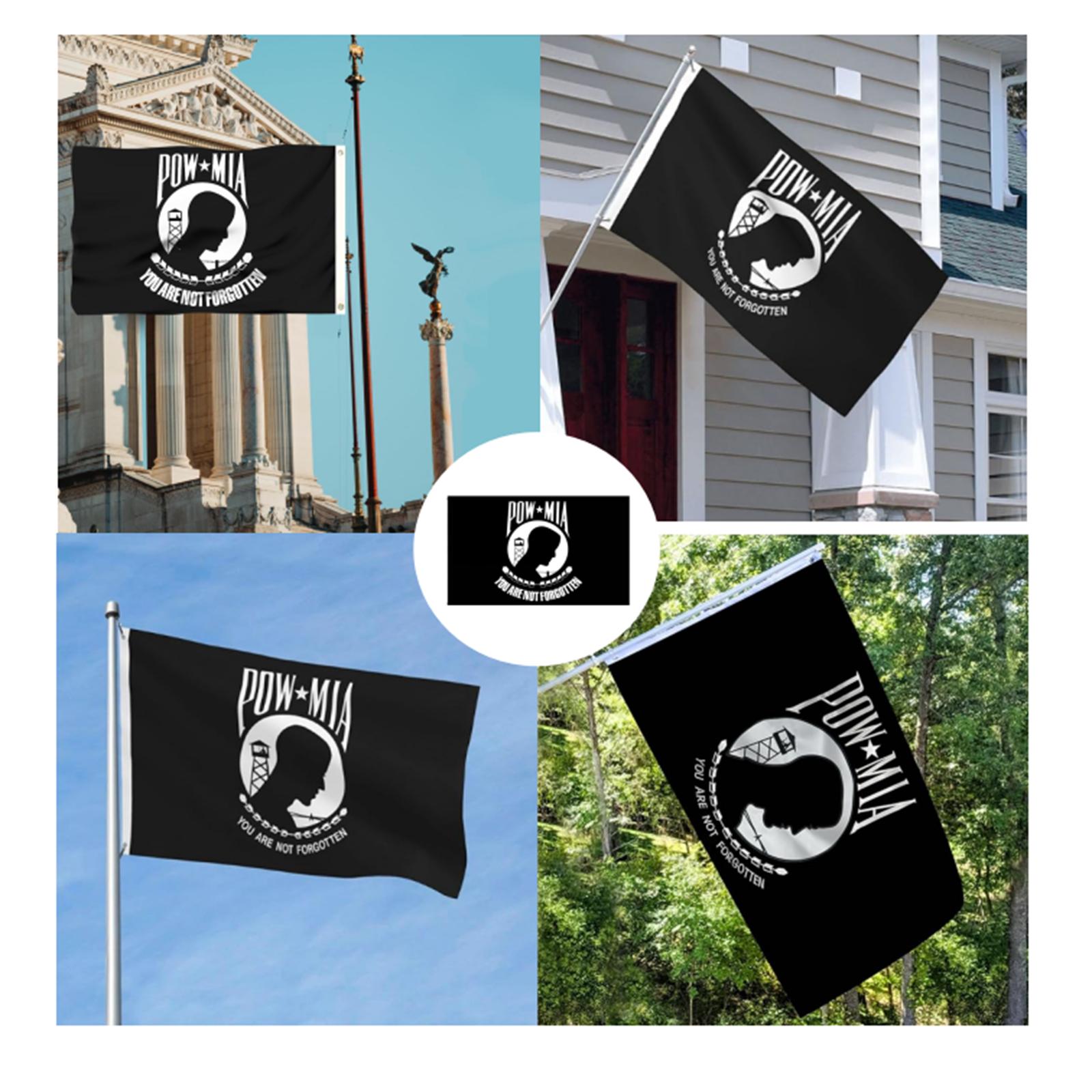 

Lifelike Color And Fade Proof - Canvas Header And Double Stitched - You Are Not Forgotten Prisoner Of War Flags Polyester With Brass Grommets 3 X 5 Ft One Size