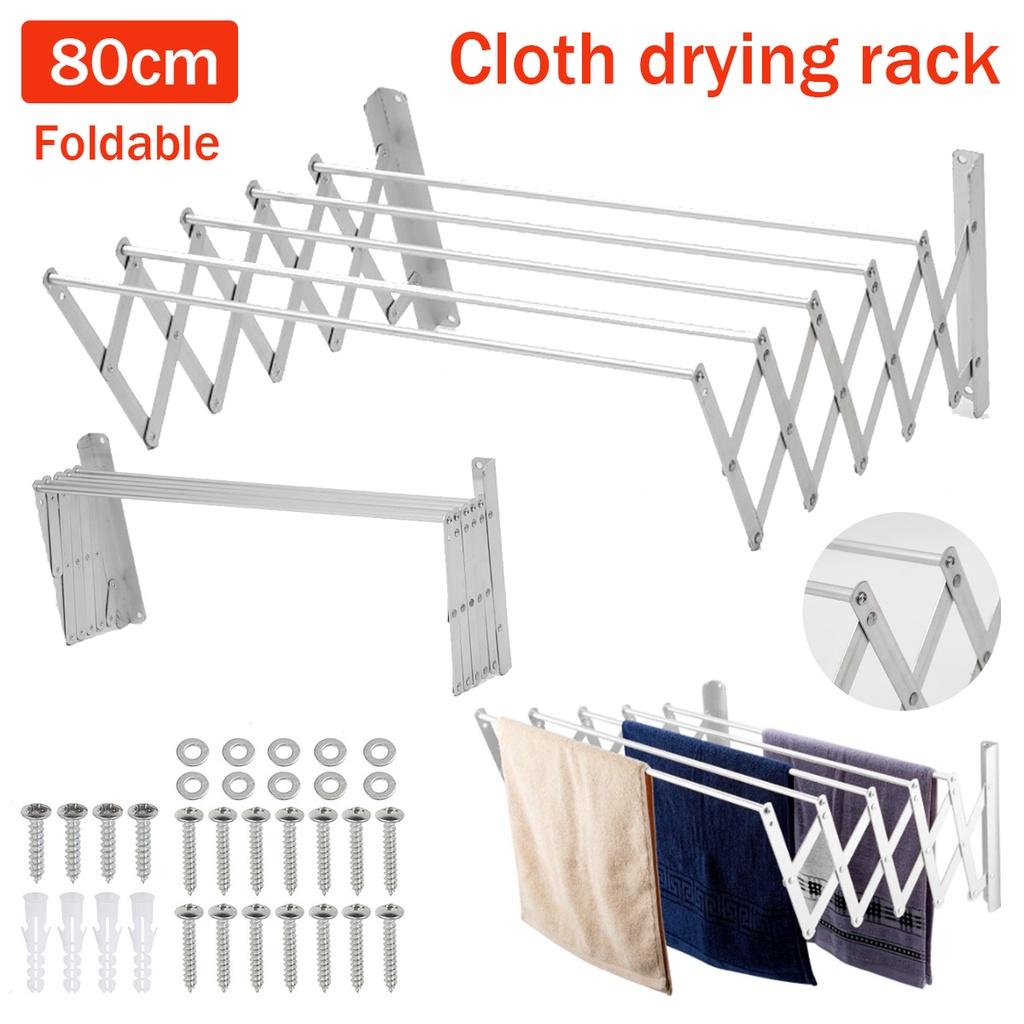 Silver Multi-Function Clothes Dryer Energy Saving Clothes Hanger Rack Aluminum Alloy Silver Foldable Save Space Clothes Dryer Clothes Rack Dry