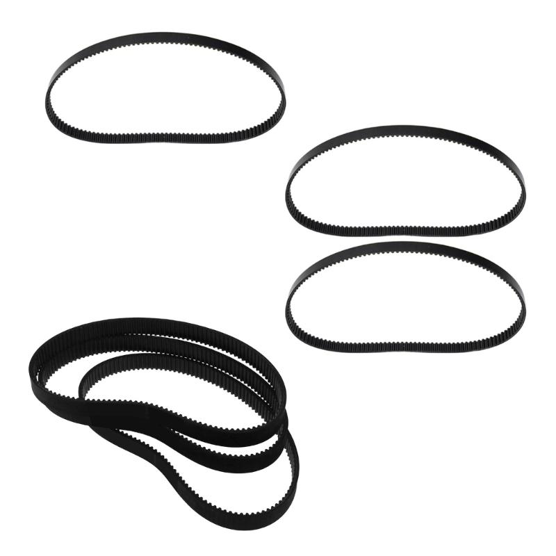 Rubber Bread Machine Belt 128 Tooth 384mm Bread Maker Belt for Smooth Mixing Kitchen Appliance Replacement Parts