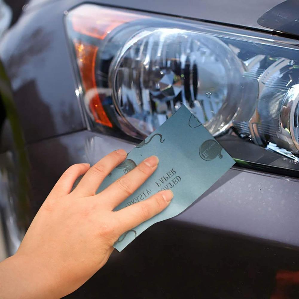 102 Adet Islak Kuru Zımpara Kağıdı 60 ila 3000 Grit Çeşitliliği 3 X 5,5 İnç Otomotiv Zımparalama, Ahşap Mobilya Cilalama için Zımpara Kağıdı