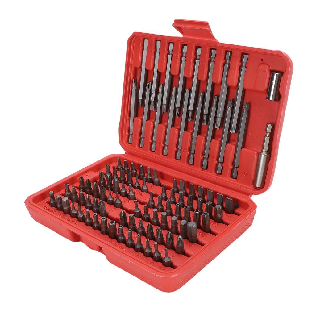 98Pcs Crossing Slot Star Screwdriver Bit Set CRV Steel Multifunctional Screw Driver Bit for Home Repairs Maintenance