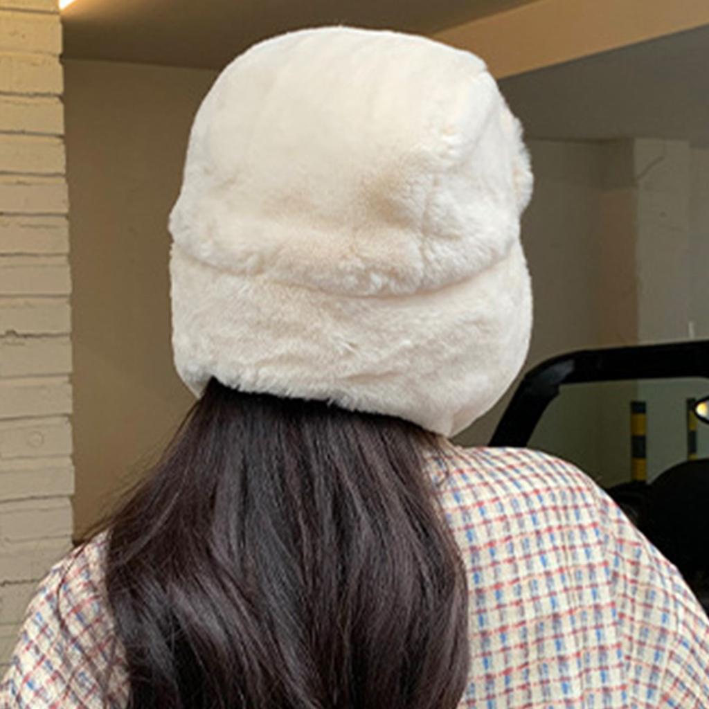 Thickened Plush Winter Hats Outdoor Cycling Warm and Cold Plush Hat for Cold Weather Skiing and Cycling