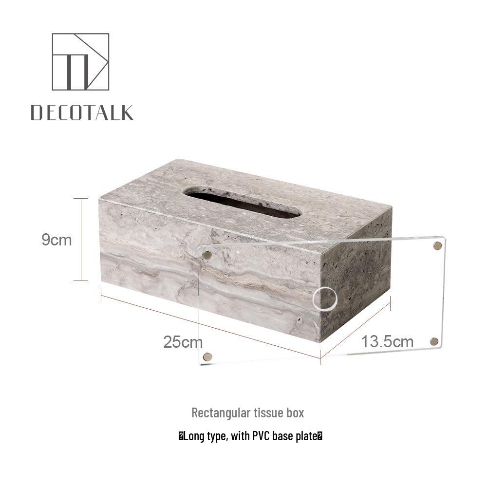 Set da Bagno Travertino Grigio Argento Wabi-Sabi: Vassoio e Decorazione per Lavabo.