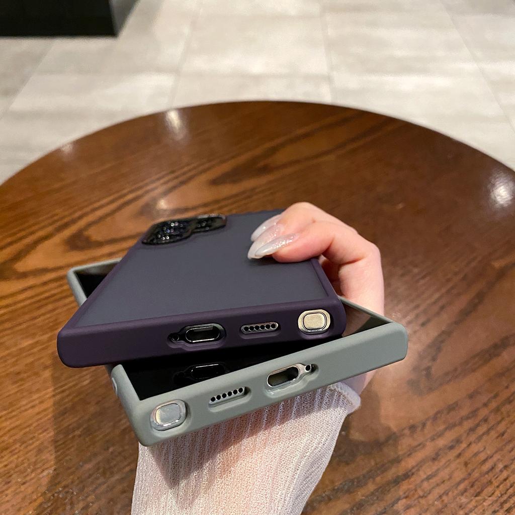 For Samsung Galaxy S24 Ultra Case TPU+PC Precise Lens Cutout Phone Cover