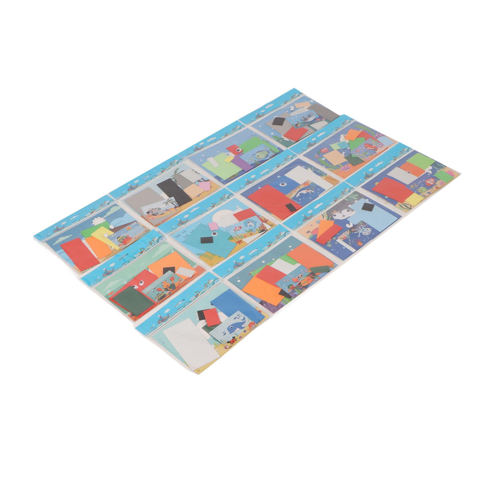 

12 шт. 3D EVA пенопластовые наклейки DIY мультфильм животные пенопластовые наклейки образовательные интерактивные детские головоломки