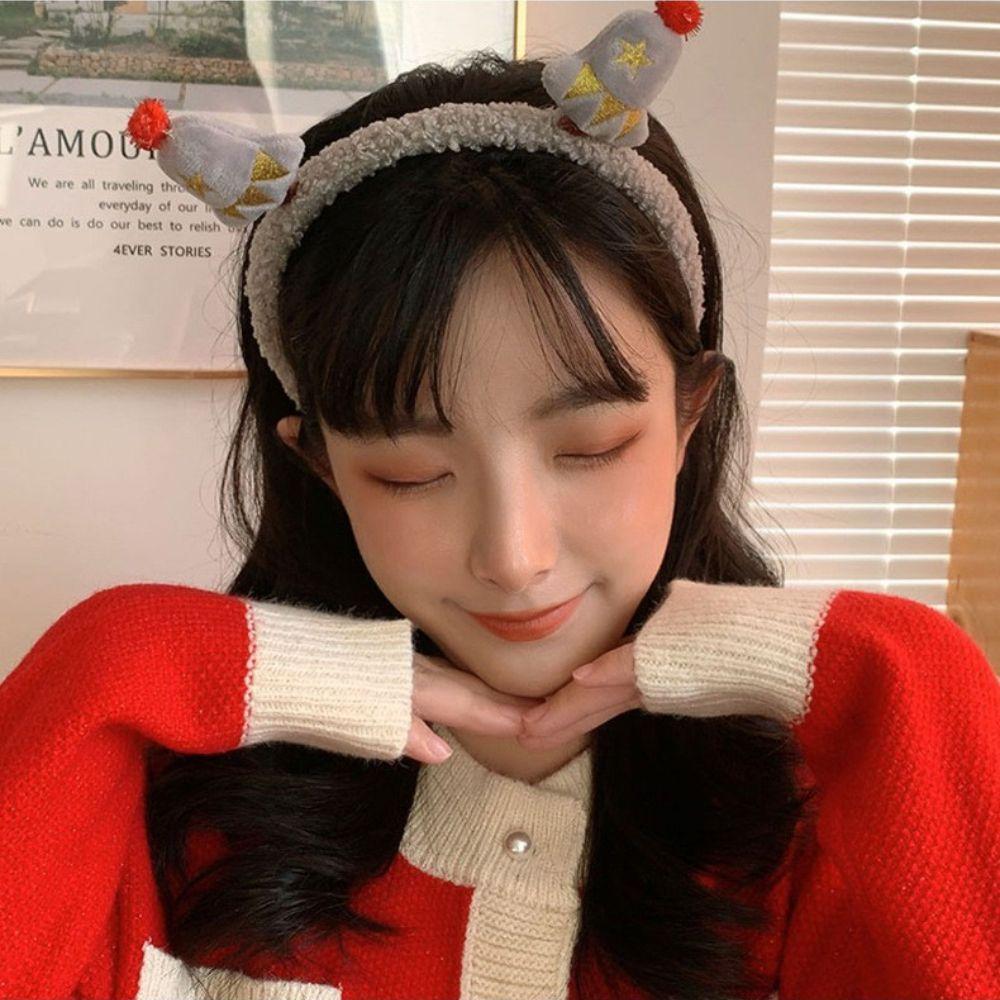 Plush Christmas Headress Headwear Hair Accessories Korean Style Hairband Hair Hoop Women Headband
