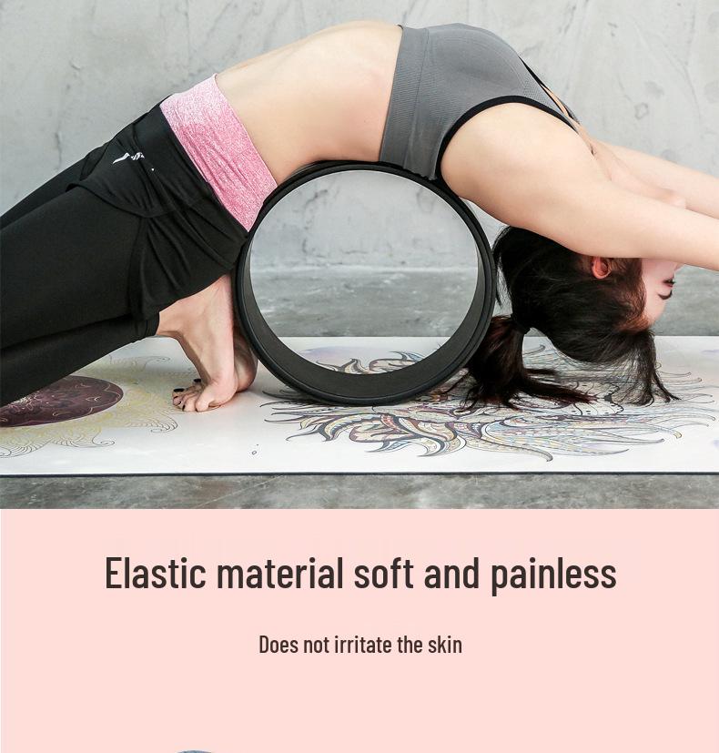 Yoga Wheel Shoulder Opener & Backbend Ring - Cork Pilates Circle for Flexibility & Fitness