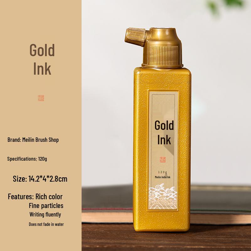 Anfänger Set für duftende Tuschestäbchen für Kalligraphie & Chinesische Malerei im Stil mit dünner Gold Schrift