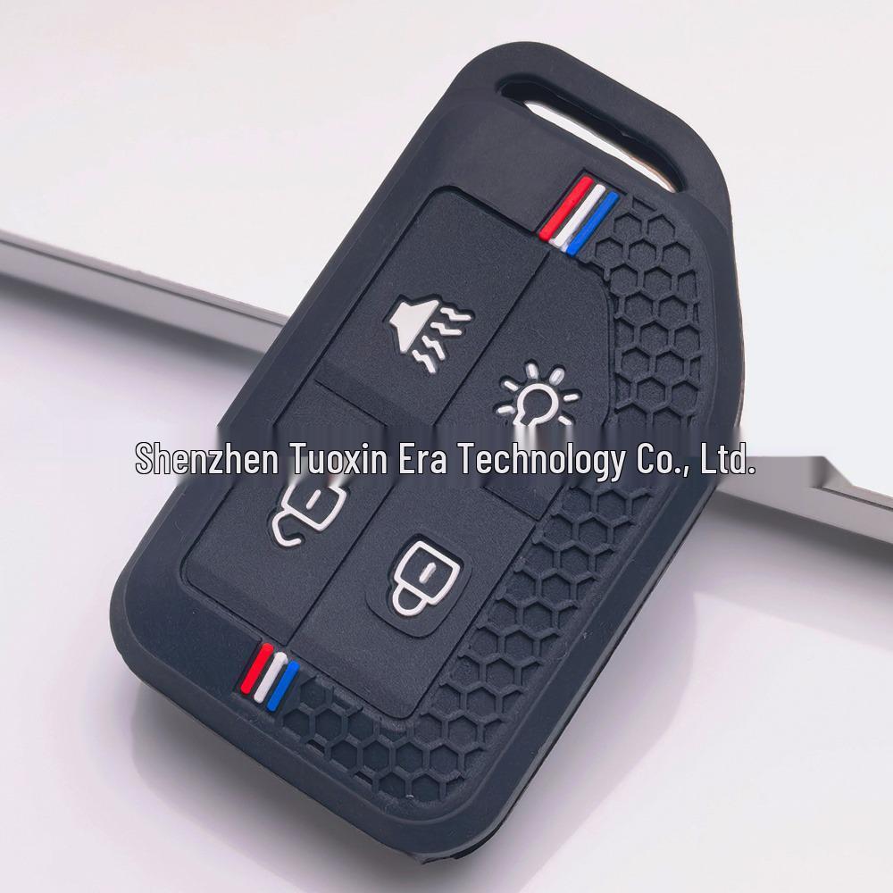 Silicone Key Cover for Volvo XC40/XC60/S90/C40 (Four-button, Honeycomb Design)