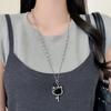 Korean Sweet Pearl Cat Pendant Necklace – Trendy Light Luxe Design 2026