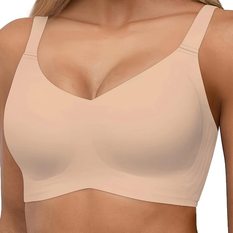 Seamless Naked Feeling, Comfortable Fixed Cup Underwear for Women Anti-sagging Breast-retracting No-wire Bra