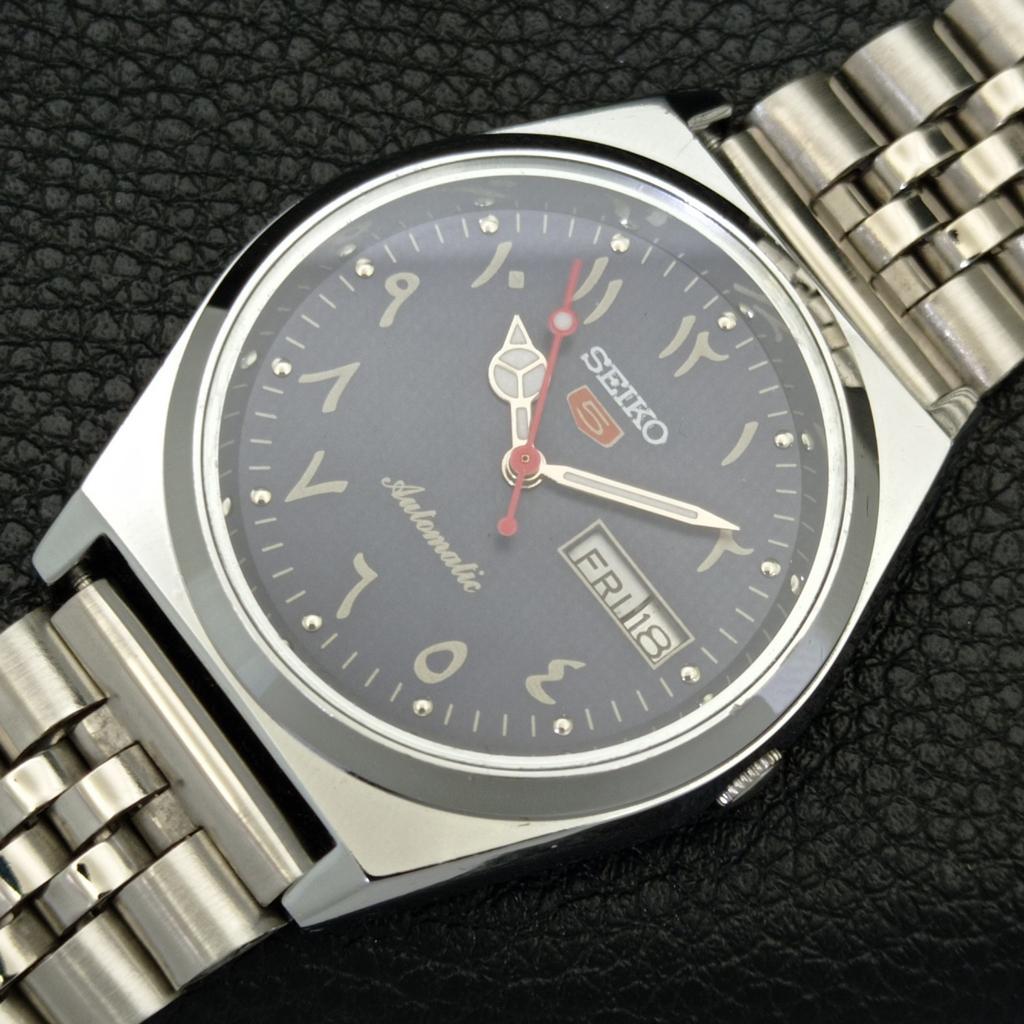 REFURBISHED VINTAGE SEIKO 5 AUTOMATIC 6309A JAPAN MENS BLUE DIAL WATCH a441341-5 Sk-a441341