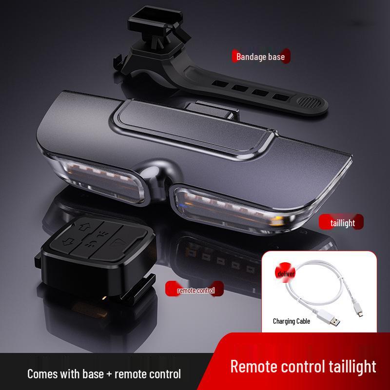 Bicycle Turn Signal Taillight - USB Rechargeable, Waterproof, High-Visibility 20 LED.
