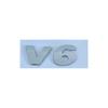 3D ABS Chrome Black V6 V8 Letters Car Rear Trunk Fender Emblem Badge Sticker Decals For VW Polo Golf Passat Touareg AccessoriesKD0