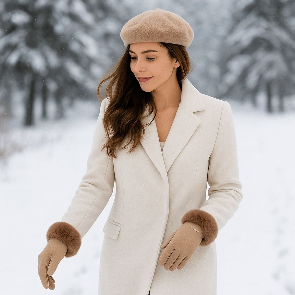 Waterproof Winter Warm Gloves Windproof Touch Screen Gloves Cute Cold-proof Gloves Cold Weather