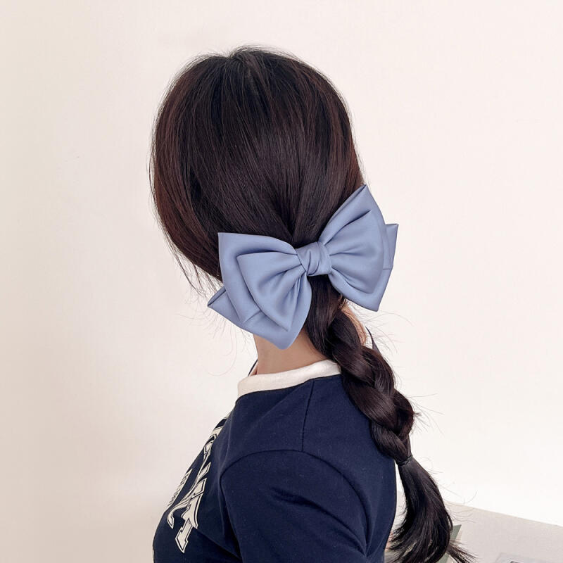 Silk 3-Tier Knot Hairpin (Blue)