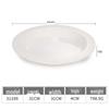Chuzhou A5 Thickened White Melamine Deep Dinner Plate