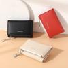 Chain Women Wallet 3 Folding Purse Leather Women Wallets Clutch Cards Holders Zipper Small Coin Pocket