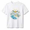 WoUnisexs Mountain Camping Graphic T Shirt 100 Cotton Oversized Crew Neck Short Sleeve Outdoor Adventure Tee