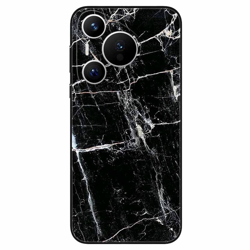 For Huawei Pura 70 / Pura70 Pro Case Soft Silicone Fashion Marble Shockproof Cover for Huawei Pura 70 Ultra P 70 Pro+ TPU Coque
